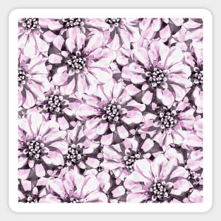 Pink Gerbera Flowers Sticker